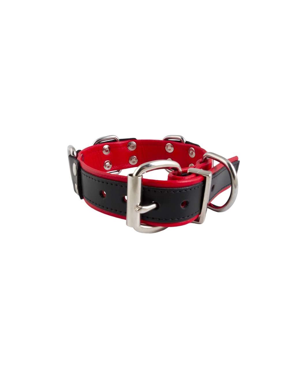 Mister B slave collar with 4 D-rings
